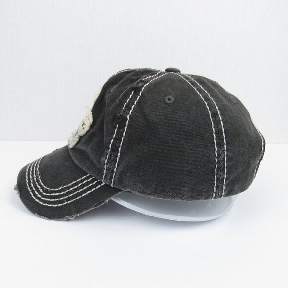 Hot Southern Mess Women's Gray Cap Distressed Baseball Hat Kbethos Vintage - Picture 3 of 11